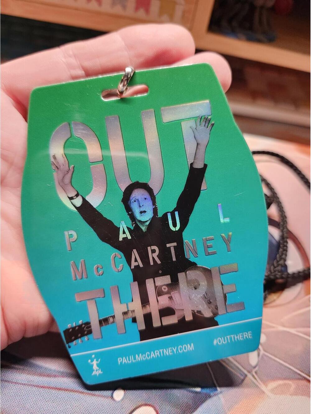 Paul McCartney Out There 2014 Concert Tour Souvenir Laminated Pass Lanyard